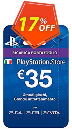 17% OFF PlayStation Network - PSN Card - 35 EUR - Italy  Discount