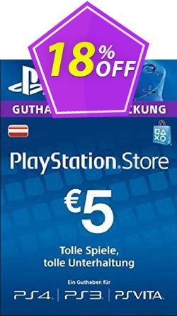 18% OFF PlayStation Network - PSN Card - 5 EUR - Germany  Coupon code