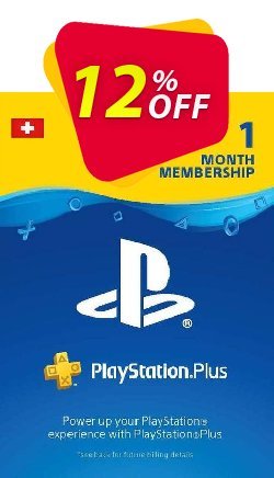 12% OFF Playstation Plus - 1 Month Subscription - Switzerland  Discount