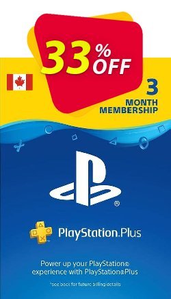 33% OFF 3 Month Playstation Plus Membership - PS+ - PS3/ PS4/ PS5 Digital Code - Canada  Discount
