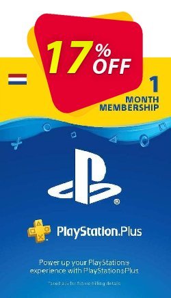 17% OFF Playstation Plus - 1 Month Subscription - Netherlands  Coupon code