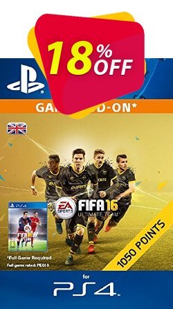 18% OFF 1050 FIFA 16 Points PS4 PSN Code - UK account Discount