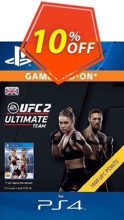 10% OFF UFC 2 - 1600 Points PS4 Coupon code