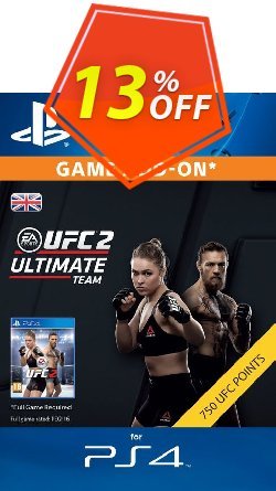 13% OFF UFC 2 - 750 Points PS4 Coupon code