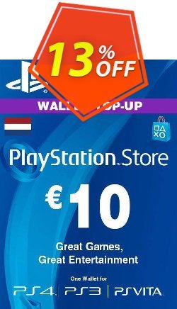 13% OFF PlayStation Network - PSN Card - 10 EUR - Netherlands  Coupon code