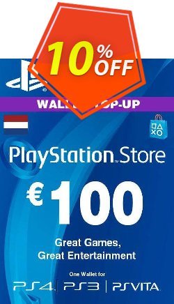 10% OFF PlayStation Network - PSN Card - 100 EUR - Netherlands  Coupon code