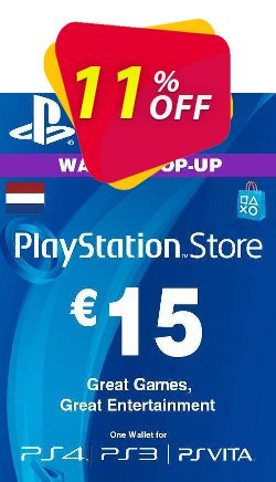 11% OFF PlayStation Network - PSN Card - 15 EUR - Netherlands  Discount