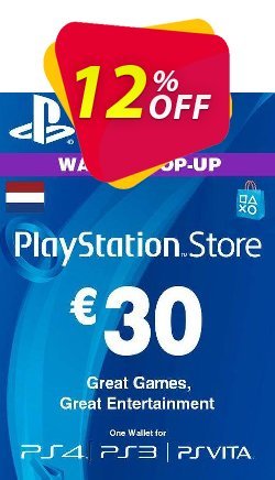 12% OFF PlayStation Network - PSN Card - 30 EUR - Netherlands  Discount