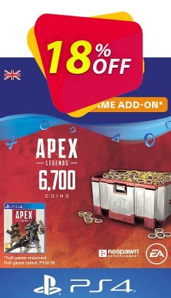 18% OFF Apex Legends 6700 Coins PS4 - UK  Coupon code