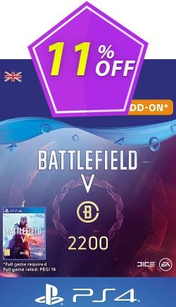 11% OFF Battlefield V 5 - Battlefield Currency 2200 PS4 - UK  Discount