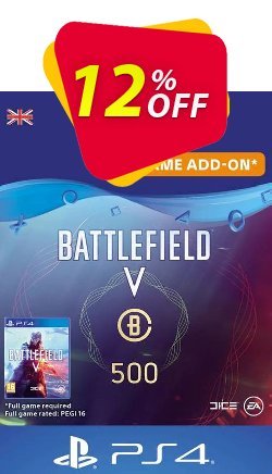 12% OFF Battlefield V 5 - Battlefield Currency 500 PS4 - UK  Coupon code