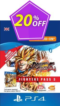 Dragon Ball Fighterz - Fighter pass 3 PS4 UK Coupon discount Dragon Ball Fighterz - Fighter pass 3 PS4 UK Deal 2024 CDkeys - Dragon Ball Fighterz - Fighter pass 3 PS4 UK Exclusive Sale offer 