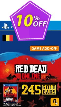 10% OFF Red Dead Online - 245 Gold Bars PS4 - Belgium  Coupon code