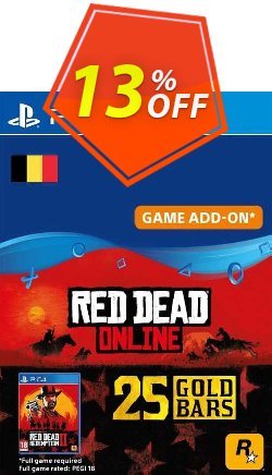 13% OFF Red Dead Online - 25 Gold Bars PS4 - Belgium  Coupon code