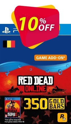 10% OFF Red Dead Online - 350 Gold Bars PS4 - Belgium  Coupon code