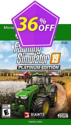 Farming Simulator 19 - Platinum Edition Xbox One - UK  Coupon discount Farming Simulator 19 - Platinum Edition Xbox One (UK) Deal 2024 CDkeys - Farming Simulator 19 - Platinum Edition Xbox One (UK) Exclusive Sale offer 