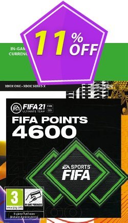 11% OFF FIFA 21 Ultimate Team 4600 Points Pack Xbox One / Xbox Series X Discount