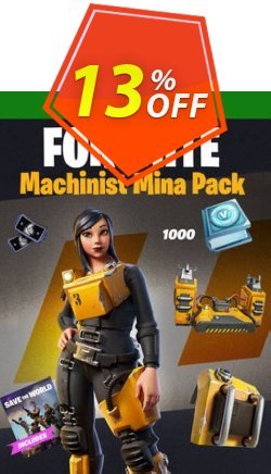 13% OFF Fortnite - Machinist Mina Pack Xbox One - UK  Coupon code