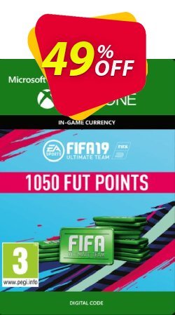 49% OFF Fifa 19 - 1050 FUT Points - Xbox One  Discount