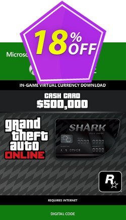14% OFF GTA Online Bull Shark Cash Card - $500,000 Xbox One Discount