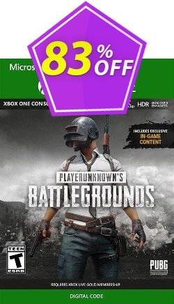 83% OFF PlayerUnknowns Battlegrounds - PUBG Xbox One - UK  Coupon code