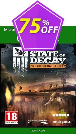 75% OFF State of Decay: Year One Survival Edition Xbox One - UK  Coupon code