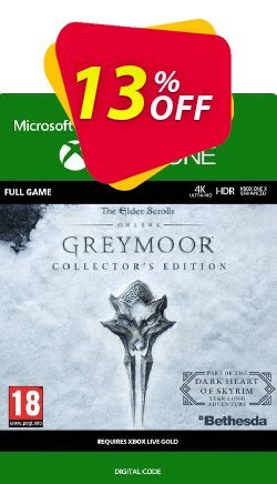 13% OFF The Elder Scrolls Online: Greymoor Collector&#039;s Edition Xbox One Coupon code