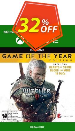 32% OFF The Witcher 3: Wild Hunt – Game of the Year Edition Xbox One - WW Discount