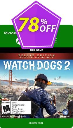 78% OFF Watch Dogs 2 - Deluxe Edition Xbox One Discount