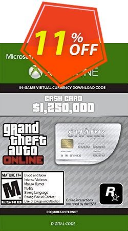 Grand Theft Auto V - Great White Shark Cash Card Xbox One - UK Coupon discount Grand Theft Auto V - Great White Shark Cash Card Xbox One (UK) Deal 2021 CDkeys - Grand Theft Auto V - Great White Shark Cash Card Xbox One (UK) Exclusive Sale offer for iVoicesoft
