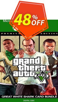 Grand Theft Auto V Premium Online Edition & Great White Shark Card Bundle Xbox One - US  Coupon discount Grand Theft Auto V Premium Online Edition &amp; Great White Shark Card Bundle Xbox One (US) Deal 2024 CDkeys - Grand Theft Auto V Premium Online Edition &amp; Great White Shark Card Bundle Xbox One (US) Exclusive Sale offer 