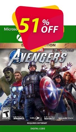 Marvel's Avengers Deluxe Edition Xbox One - UK Coupon discount Marvel's Avengers Deluxe Edition Xbox One (UK) Deal 2021 CDkeys. Promotion: Marvel's Avengers Deluxe Edition Xbox One (UK) Exclusive Sale offer for iVoicesoft