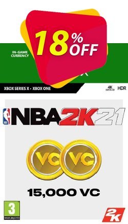 18% OFF NBA 2K21: 15,000 VC Xbox One Coupon code