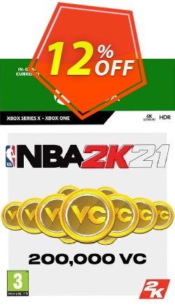 12% OFF NBA 2K21: 200,000 VC Xbox One Coupon code