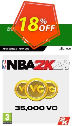 18% OFF NBA 2K21: 35,000 VC Xbox One Coupon code