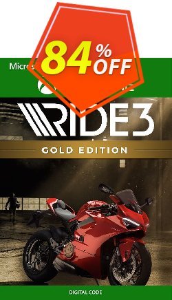 84% OFF Ride 3 Gold Edition Xbox One - UK  Coupon code