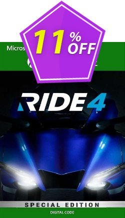 11% OFF Ride 4 Special Edition Xbox One - US  Coupon code
