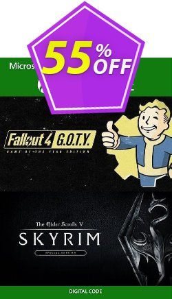 Skyrim Special Edition and Fallout G.O.T.Y Bundle Xbox One - UK  Coupon discount Skyrim Special Edition and Fallout G.O.T.Y Bundle Xbox One (UK) Deal 2024 CDkeys - Skyrim Special Edition and Fallout G.O.T.Y Bundle Xbox One (UK) Exclusive Sale offer 