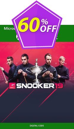 60% OFF Snooker 19 Xbox One - UK  Coupon code