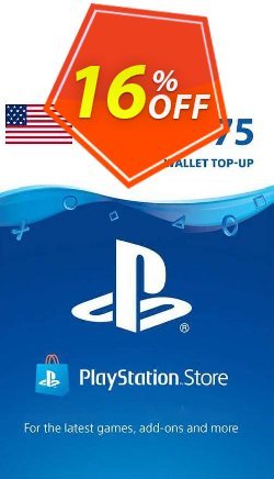 PlayStation Network - PSN Card - 75 USD - USA Coupon discount PlayStation Network (PSN) Card - 75 USD (USA) Deal 2021 CDkeys. Promotion: PlayStation Network (PSN) Card - 75 USD (USA) Exclusive Sale offer for iVoicesoft
