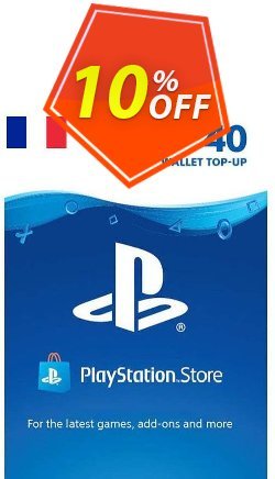PlayStation Network - PSN Card - 40 EUR - FRANCE Coupon discount PlayStation Network (PSN) Card - 40 EUR (FRANCE) Deal 2021 CDkeys. Promotion: PlayStation Network (PSN) Card - 40 EUR (FRANCE) Exclusive Sale offer for iVoicesoft