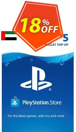 18% OFF PlayStation Network - PSN Card - 5 USD - UAE  Coupon code