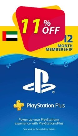 11% OFF PlayStation Plus - 12 Month Subscription - UAE  Coupon code