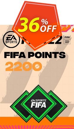 36% OFF FIFA 22 Ultimate Team 2200 Points Pack PC Coupon code