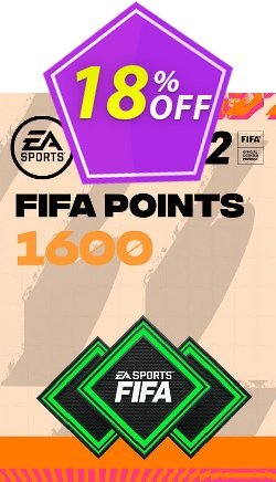 18% OFF FIFA 22 Ultimate Team 1600 Points Pack PC Discount