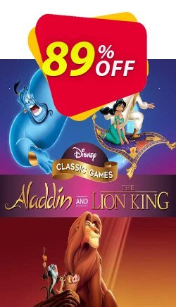 89% OFF Disney Classic Games: Aladdin and The Lion King PC Discount