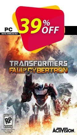 39% OFF Transformers: Fall of Cybertron PC Coupon code
