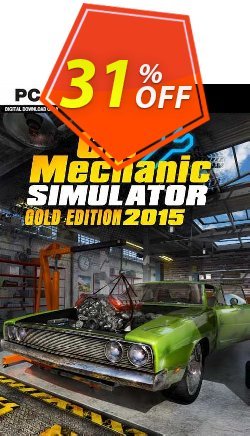31% OFF Car Mechanic Simulator 2015 Gold Edition PC Coupon code