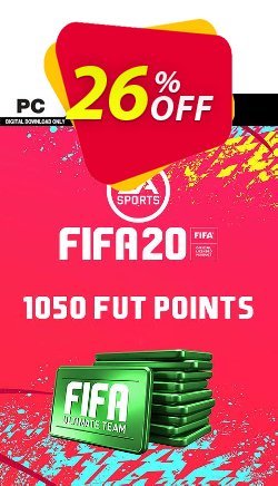 26% OFF FIFA 20 Ultimate Team - 1050 FIFA Points PC - WW  Coupon code