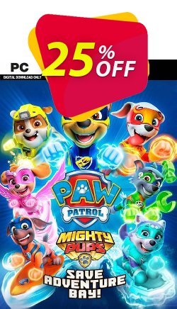 25% OFF PAW Patrol Mighty Pups Save Adventure Bay PC Coupon code